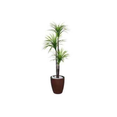 Imagem de Planta Artificial Árvore Yucca 1,50m 3 Folhas Kit + Vaso S. marrom 30c