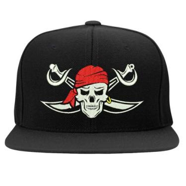 Imagem de Boné Bordado - Caveira Pirata - Hipercap