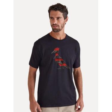 Imagem de Camiseta Reserva Masculina Estampada Pica Pau Urubu Preta, S/P
