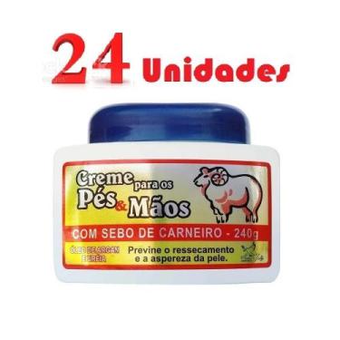 Imagem de Atacado 24 Creme Para Pés E Mãos Sebo De Carneiro Sanjully - San Jully