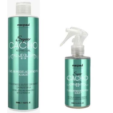 Imagem de Kit finalização modelador e ativador de cachos algaloe linha super cac