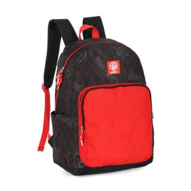 Imagem de Mochila De Costas Enaldinho Escolar YouTuber Meninos Juvenil, Vermelho