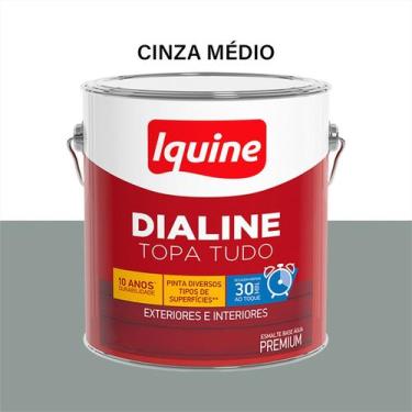 Imagem de Tinta Esmalte Sintético 750ML/3L - Cores Variadas --- Iquine, Cinza Mé