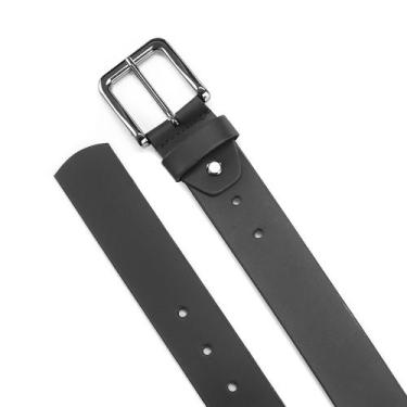 Imagem de Cinto Masculino Premium em Couro Soleta Preto - Doliveira