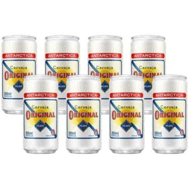 Imagem de Cerveja Antarctica Original Pilsen 8 Unidades - Lata 269ml