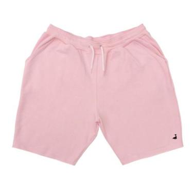 Imagem de Bermuda Moletinho Algodao Masculina Elastico Cintura Cordao Ajustavel 