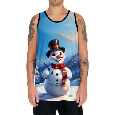 Imagem de Camiseta Regata Tshirt Natal Festas Boneco de Neve Noel 1 - Enjoy Shop