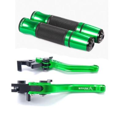 Imagem de Manete Manopla Esportivo Suzuki Gsxr Gsx-r Srad 750 - NoBrand, Verde