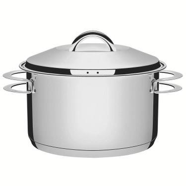 Imagem de Caçarola Tramontina Solar Funda em Aço Inox Fundo Triplo com Tampa e Alças 16 cm 1,8 L...