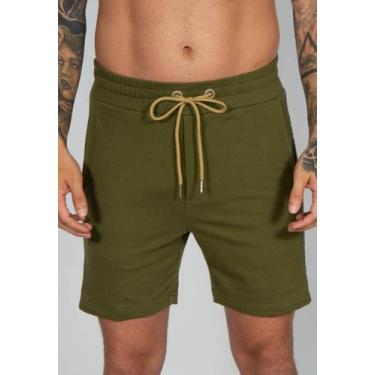 Imagem de Bermuda Moletom Hybrid - RED FEATHER, M, Verde militar