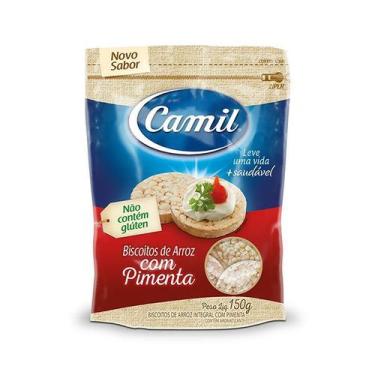 Imagem de Biscoito De Arroz Integral Com Pimenta Camil 150g