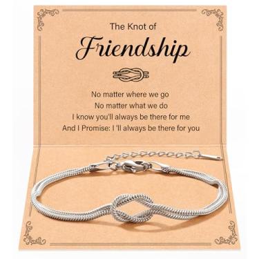 Imagem de Tarsus Pulseiras de Amizade com Nó de Amizade, Melhor Amizade, Aniversário, Natal, Presentes de Amizade para Mulheres Bff Bestie, average, Aço inoxidável, Sem Pedra Preciosa