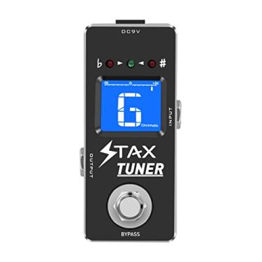 Imagem de Stax Guitar Tuner Pedal Pedais de Afinação para Guitarra Elétrica E Baixo Preciso ± 1 Centavo Tamanho Mini True Bypass