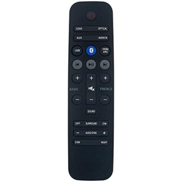 Imagem de Substituição remota 996580002887 compatível com sistema de alto-falante Philips Soundbar Sound Bar HTL2161B HTL2163B HTL3140S HTL3140B HTL3142S HTL2161B/F7 HTL2163B/F7 HTL3140S/12 HTL3140S/12
