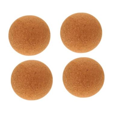 Imagem de menolana 4 peças bolas de futebol de mesa bolas de pebolim bolas de jogo de mesa decoração bolas de pebolim coloridas de madeira portáteis para festa em casa