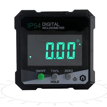 Imagem de Inclinômetro Digital, Medição Invertida de 360°, Faixa de Medição 4x90°, Fundo Magnético Com Trava, Tela LCD, Luz de Fundo, Economia de Energia, Leve, para Medição de ângulo