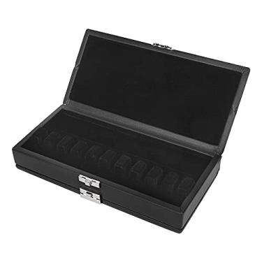 Imagem de Estojo de Palheta de Couro Preto Com 2 Camadas, 20 Palhetas, Caixa à Prova de Umidade, Acessórios para Instrumentos Musicais, Armazenamento de Fagote, Design Ergonômico, Tamanho