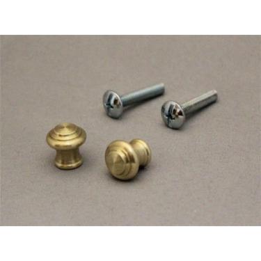 Imagem de Puxadores de mesa de piano de latão sólido com parafusos – 1 par – reparo de móveis