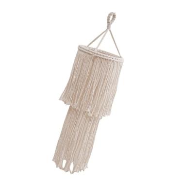 Imagem de Generic Boêmio lâmpadas sombra boho pendurado pingente luz capa teto moderno macrame abajur feito à mão para canto escritório sala de estar, Style B