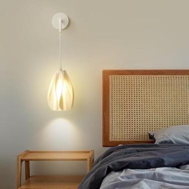 Imagem de Luminárias de parede japonesas estilo Wabi-Sabi, luminárias de parede de ferro, estilo creme, personalidade, arandelas de cabeceira para quarto com base E14/E12, luz de parede regulável de t