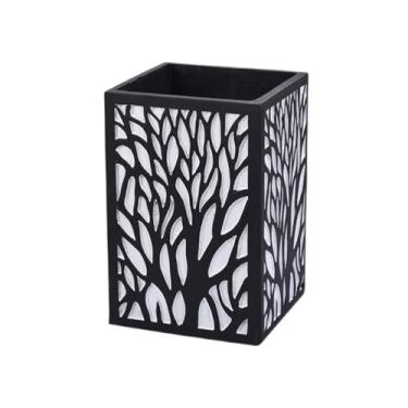 Imagem de vasos para plantas Vaso de flores retangular com textura, vaso de plantas de cimento para chão, para varanda, sala de estar, cozinha, recipiente de plantas vasos de flores ao ar livre(Médio)