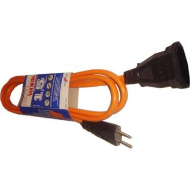 Imagem de Extensao Daneva Prolongador Macho Femea Hw 2 Polos 1,5M Laranja 20A Dn