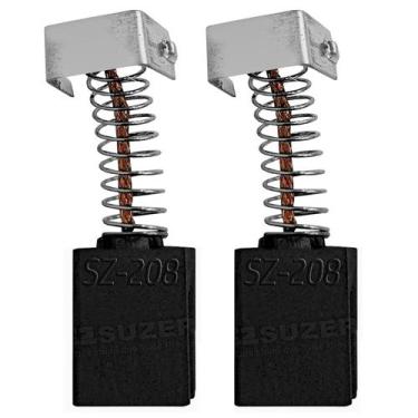 Imagem de Par De Escova De Carvão Para Esmerilhadeira Blackdecker G720 - Genéric