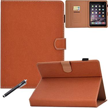 Imagem de GSFY Capa universal de 8 polegadas, capa protetora antiderrapante com suporte de couro com suporte Stylus para iPad mini/Samsung/Kindle/Huawei/Lenovo/HP/Asus/Acer/Sony tablet de 7,9 a 8,5 polegadas