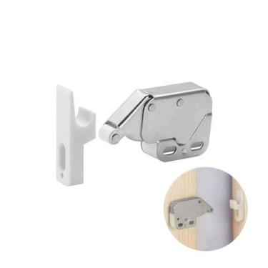 Imagem de Kit 06 Fechos Toque Elefante Mola Única 28X34 Aço Niquelado - Hardt