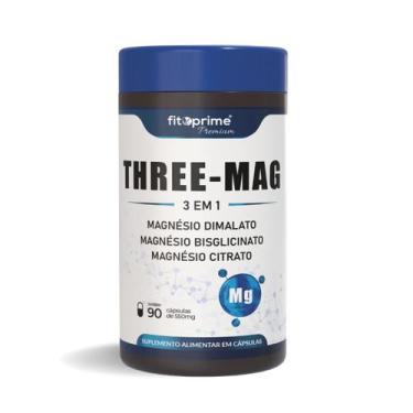 Imagem de Three-Mag Blend Magnésio Concentrado Dimalato Bisglicinato Citrato 90 