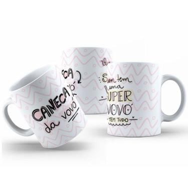 Imagem de Caneca de Cerâmia Personalizada 325ml Presente Avós Amorosos - Mecolou