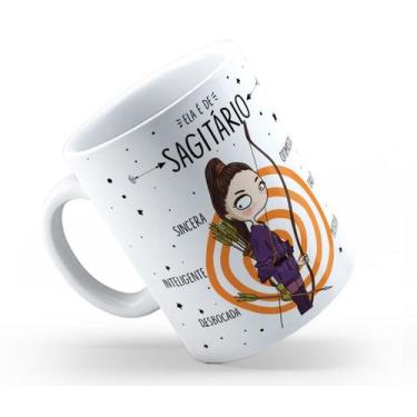 Imagem de Caneca Cerâmica Branca Que Signo Ela é 325ml - I Love Be Nerd