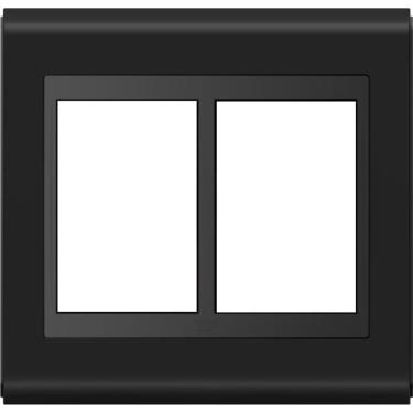 Imagem de Placa 4X4 Para Interruptor Ou Tomada 6 Posições Preto