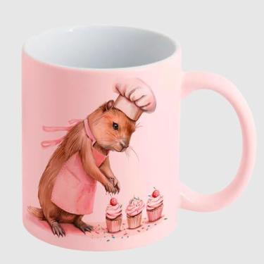 Imagem de Caneca Cerâmica Rosa Candy - CAPIVARA MAMAE BOLO 3