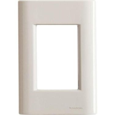 Imagem de Placa 3 Postos 4x2 Tramontina Giz Fendi Soft Touch Sem Suporte Tramont