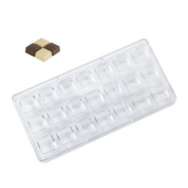 Imagem de Forma De Plástico - Bombom Quadrado - 27,5x13,5x2cm - 1 unidade - Silv