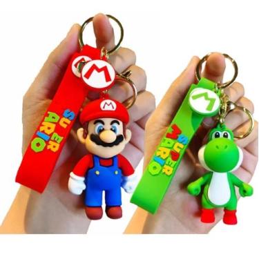 Imagem de Kit Chaveiro Mario & Yoshi Personagem Coleção Chave Carro - Peanuts