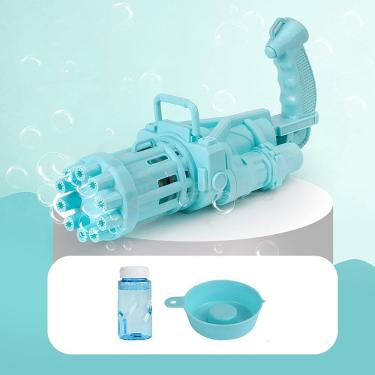 Imagem de Máquina Elétrica Brinquedo TikTok Lança Bolhas Sabão Mágica Criança Infantil