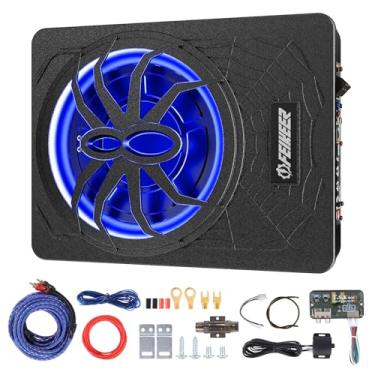 Imagem de Feikeer 2025 10" 1200W Subwoofer De Carro Sob O Assento, Com Iluminação Led Multicolorida, Aprimoramento De Graves Profundos, Design Que Economiza Espaço. Subwoofers Sob O Assento Com Amplificador P