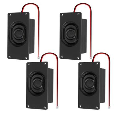 Imagem de 4 alto-falantes de áudio 5 watts 8 ohm 8 ohm alto-falante com interface JST-PH2.0 para pequenos projetos eletrônicos, máquinas de publicidade, monitores de TV LCD