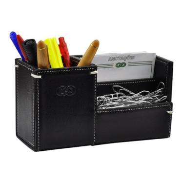 Imagem de Kit de mesa ADVOC em Couro Galvani, Preto