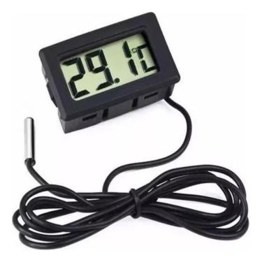 Imagem de Termometro Digital Lcd Sensor Temperatura Sonda Culinario Geladeira Freezer Ambiente Aq...