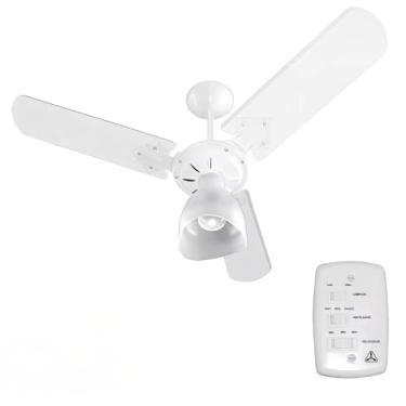 Imagem de Ventilador De Teto New Maxi Ventura 110V Branco Com 3 Pás Função Inverter E 3 Velocidades.