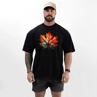 Imagem de Camiseta Masculina Oversized Confortável Academia Estampada - Épico, P
