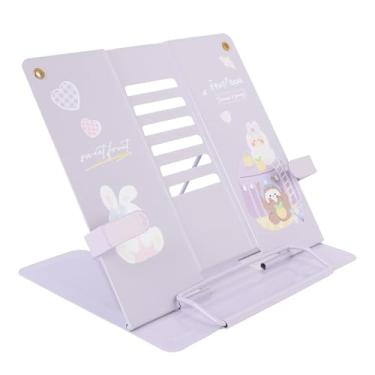 Imagem de Suporte para Livros, Metal Livro Titular, Com Clipes de Página, Ajustável Cookbook Documentos Titular, Reading Rest Book Holder, para Receitas Textbooks Tablet Livros de