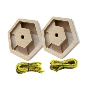 Imagem de YIJU 2x Cluber Hangboard Treinamento Placa de rochas segura fardos para a porta dos atletas