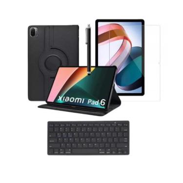 Imagem de Capa Com Teclado + Película + Caneta Para Tablet Xiaomi Pad 6 - Fam