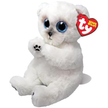 Imagem de Ty Beanie Bellie WUZZY - White Bear - 6"