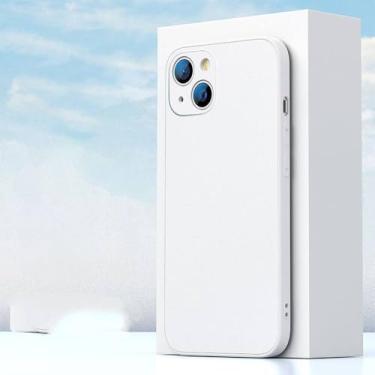 Imagem de Capa de silicone líquido de vidro temperado fosco para iPhone 13 12 Mini 11 Pro XS Max XR X 7 8 Plus SE3 Capa traseira dura verde, branco, tecido de algodão