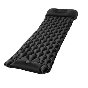 Imagem de Colchão inflável para acampamento ao ar livre, colchão dobrável conveniente e confortável(preto)